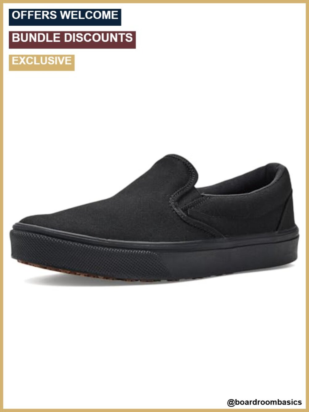 Vans Classic Slip-On Slip Resistant Shoe Canvas